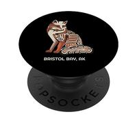 Tribal Fox Bristol Bay Alaska Native American Haida Style PopSockets Adhesive PopGrip