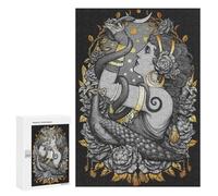 Tribal Fusion Belly Dancer Witch Adult Tabletop Puzzle, 300 PCS - Home Décor Activity, for Mindful Indoor Entertainment