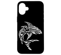 Tribal Hawaiian Maori Shark Case for iPhone 16 Plus