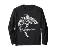 Tribal Hawaiian Maori Shark Long Sleeve T-Shirt