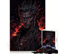 Tribal Inferno︰ The Ashen Warlord 1000 Piece Jigsaw Puzzles for Adults Jigsaw Mind Training Gentle Pastime Laser Cut Meaningful Gift (38x52cm)