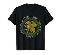 Tribal Irish Green Celtic Knot Fantasy Celtic Dragon T-Shirt