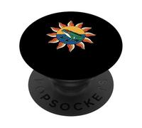 Tribal Mandala with Tropical Flowers PopSockets Adhesive PopGrip