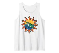 Tribal Mandala with Tropical Flowers Tank Top