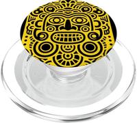 Tribal Mask Aztec & Mayan Art Polynesian Tiki Indigenous PopSockets PopGrip for MagSafe