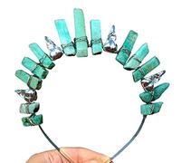 Tribal Metal Crow Jewelry Headband Clear For Crystal Hairband Gothic Festival Party Witch Headdress