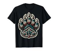 Tribal Native American Bear Claws Value Graphic T-Shirt, Men, Black, S