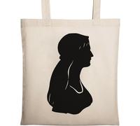 Tribal Native American Woman Natural Ecological Cotton Tote Bag Beige