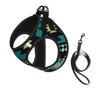 Tribal Navajo Aztec Geometric Ethnic Pattern Small Pet Towing Vest, Adjustable Straps, Easy to Walk, Soft and Breathable Straps, Suitable for Small Dogs and Cats, Etc
