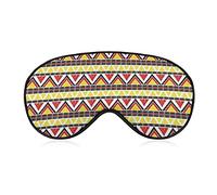 Tribal Navajo Pattern Eye Mask for Sleeping Blackout Night Blindfold with Adjustable Strap for Men Women Travel Yoga Nap