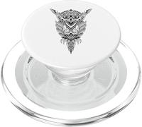 Tribal Night Owl - Retro Vintage Wisdom Nature Animal Bird PopSockets PopGrip for MagSafe