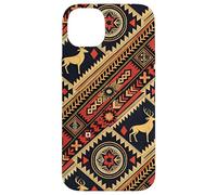 Tribal Pattern Design, Deer Art, Bohemian Decor, Geometric Case for iPhone 14 Plus