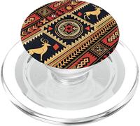 Tribal Pattern Design, Deer Art, Bohemian Decor, Geometric PopSockets PopGrip for MagSafe