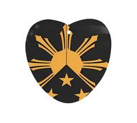 Tribal Philippines Filipino U.S. Flag 1 PCS Car Air Freshener Hanging Aromatherapy Tablets Automotive Ornament for Auto Room Bathroom Bedside Love form