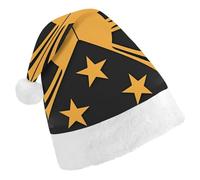 Tribal Philippines Filipino U.S. Flag Funny Santa Hat Plush Christmas Hats Party Headwear for Holiday New Year