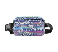 Tribal Print Mix Fashionable Fanny Pack Waist Bag for Women Men Teenagers Waterproof Sling Chest Bag with Adjustable Strap for Shopping Sports Work, Tribal Print Mix, One Size