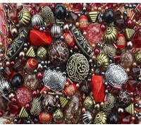Tribal Red Jewellery Making Starter Beads Mix Set