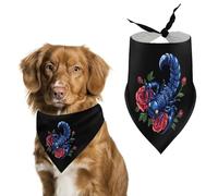 Tribal Scorpion Scorpio Zodiac Tattoo Dog Bandana Adjustable Pet Scarf Bib Cute Triangle Handkerchief for Dogs Cats Gifts