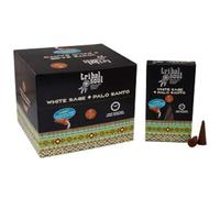 Tribal Soul 10 Jumbo Backflow Incense Cones Aromatherapy Fragrance Aroma (White Sage & Palo Santo)