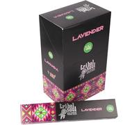 Tribal Soul Incense Sticks 12 Pack with JRose Burner - Aromatic Smudge Sticks for Meditation, Relaxation & Home Fragrance - Choose from 10 Fragrances (Lavender)