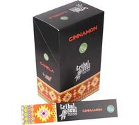 Tribal Soul Incense Sticks 12 Pack with JRose Burner - Aromatic Smudge Sticks for Meditation, Relaxation & Home Fragrance - Choose from 10 Fragrances (Cinnamon)