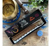 Tribal Soul Incense Sticks & Ceramic Holder - Om Shanti Peace Ritual