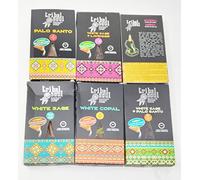 Tribal Soul Jumbo Backflow Incense Cones Gift Set - 6 Pack - Palo Santo, White Sage, White Copal, Mirra, Sage & Lavender, White Sage & Palo Santo - Long Burning Aromatic Cones