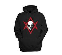 Tribal T-Shirts Aleister Crowley Unicursal Hexagram Pagan Pullover Hoodie (Medium, Black)