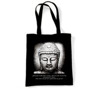 Tribal T-Shirts Buddha Vegetarian Quote Shopping/Shoulder Bag