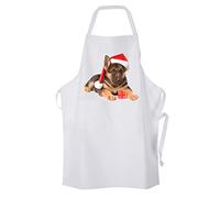 Tribal T-Shirts Christmas German Shepherd Chef's Cooking Kitchen Apron