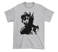 Tribal T-Shirts Kes T-Shirt Featuring Billy Casper from The Iconic Ken Loach Movie M/Light Grey