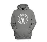 Tribal T-Shirts Mens Northern Soul Number One Logo Hoody (Large, Charcoal Grey)