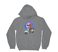 Tribal T-Shirts My Generation Mod Scooter Pullover Pouch Pocket Hoodie (Large, Charcoal Grey)
