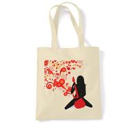 Tribal T-Shirts Rock Chick Guitar Eco Friendly Tote/Shoulder Bag