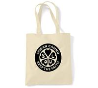 Tribal T-Shirts Wigan Casino Keep The Faith Tote/Shoulder Bag (Cream)