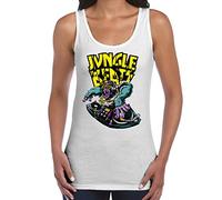 Tribal T-Shirts Womens Jungle Beats Junglist Vest Vest Top (Small, White)