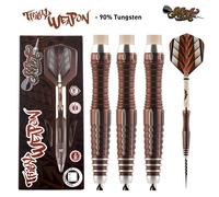 Shot! Darts Tribal Weapon Steel Tip Series 1 Dart Set-Front Weighted 90% Tungsten Barrels 25 gram