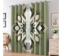 Tribal Western Curtains, 2 Panels, 54 Drop, Room Decor