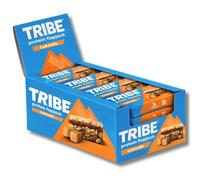 TRIBE 3-Layered Protein Flapjacks - Caramel - Great-Tasting Natural Plant Energy - Vegan, Dairy Free & Gluten Free (12 x 50g Bars)