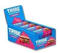 TRIBE 3 Layered Protein Flapjack - Raspberry (12 x 50g) | High Protein Vegan & Gluten Free Snack | Energy Bar | Plant Based Healthy Snack | 7g Protein & 6g Fibre | Dairy Free & Natural