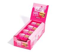 Tribe Protein Flapjack Raspberry - 3-Layered, Vegan, Dairy & Gluten Free - 50g Pack of 12 Bars