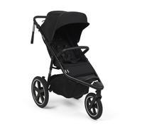 Tribe Jogger Buggy, from Birth to 22kg, Extending Canopy, All Terrain Wheels with tyre Pump and car seat adaptors, Black