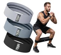 Tribe Lifting Resistance Hip Bands 2-Pack, WOD Leg Band for Hip Work Out or Physical Therapy, Men and Women