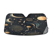 Tribe Moon Stars Sun Car Windscreen Sun Shade Block UV Rays Windshield Sunshade, L