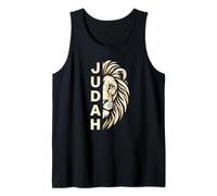 Tribe of Judah Half Face Lion Biblical Tank Top