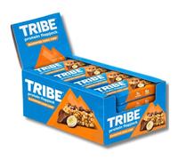 TRIBE Protein Flapjack Banoffee Choc Chip (12 x 50g) | High Protein Vegan & Gluten Free Snack | Energy Bar | Plant Based Healthy Snack | 7g Protein & 6g Fibre | Dairy Free & Natural