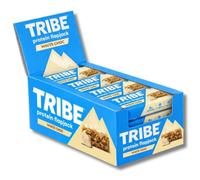 TRIBE Protein Energy Flapjack - White Choc Chip - Natural Energy - Plant Based, Vegan Snack & Gluten Free (50g x 12 Bars)