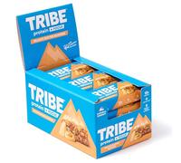 TRIBE Protein + Focus Flapjack Bar - Peanut Butter Blondie - High Protein Snack - 9 Energy & Focus Nutrients - 10g Protein, Lions Mane, Plant Based, Vegan Snack & Gluten Free (60g x 12 Bars)