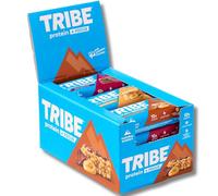 TRIBE Protein + Focus Flapjack Bars - Bestsellers Variety Box (12 x 60g) | Vegan Protein Bar | Lion's Mane, Ginseng + 9 Nutrients For Clarity & Natural Energy | High Fibre, Gluten Free Healthy Snack