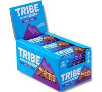 TRIBE Protein + Focus Flapjack Bars - Fruit & Nut (12 x 55g) | Vegan Protein Bar | Lion's Mane, Ginseng + 9 Nutrients For Clarity & Natural Energy | Healthy Snack, Source Of Fibre